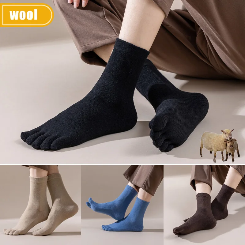 Thermal Sock Winter - Calcetines de lana con cinco dedos