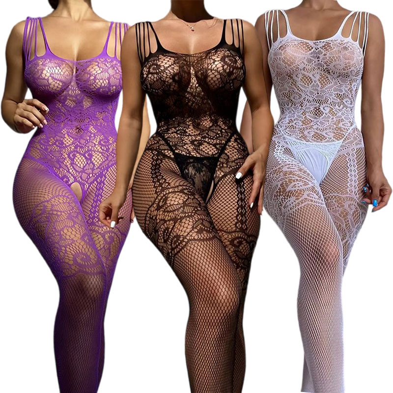 Fishnet Stocking Women - Lencería Sexy para Mujer, Transparente, de