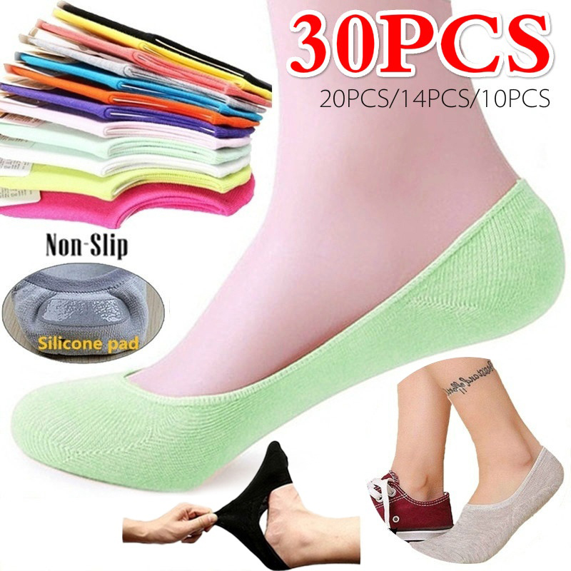 Invisibility Sock Loafer - 5 pares 10 Uds calcetines de