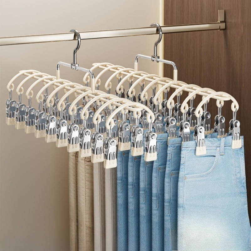 Sock Organizer Tray - Percha para Pantalones con Pinzas Antideslizantes,