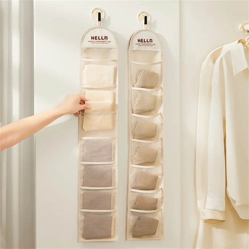 Sock Organizer Tray - Bolsas de Almacenamiento Colgantes Multicapa para