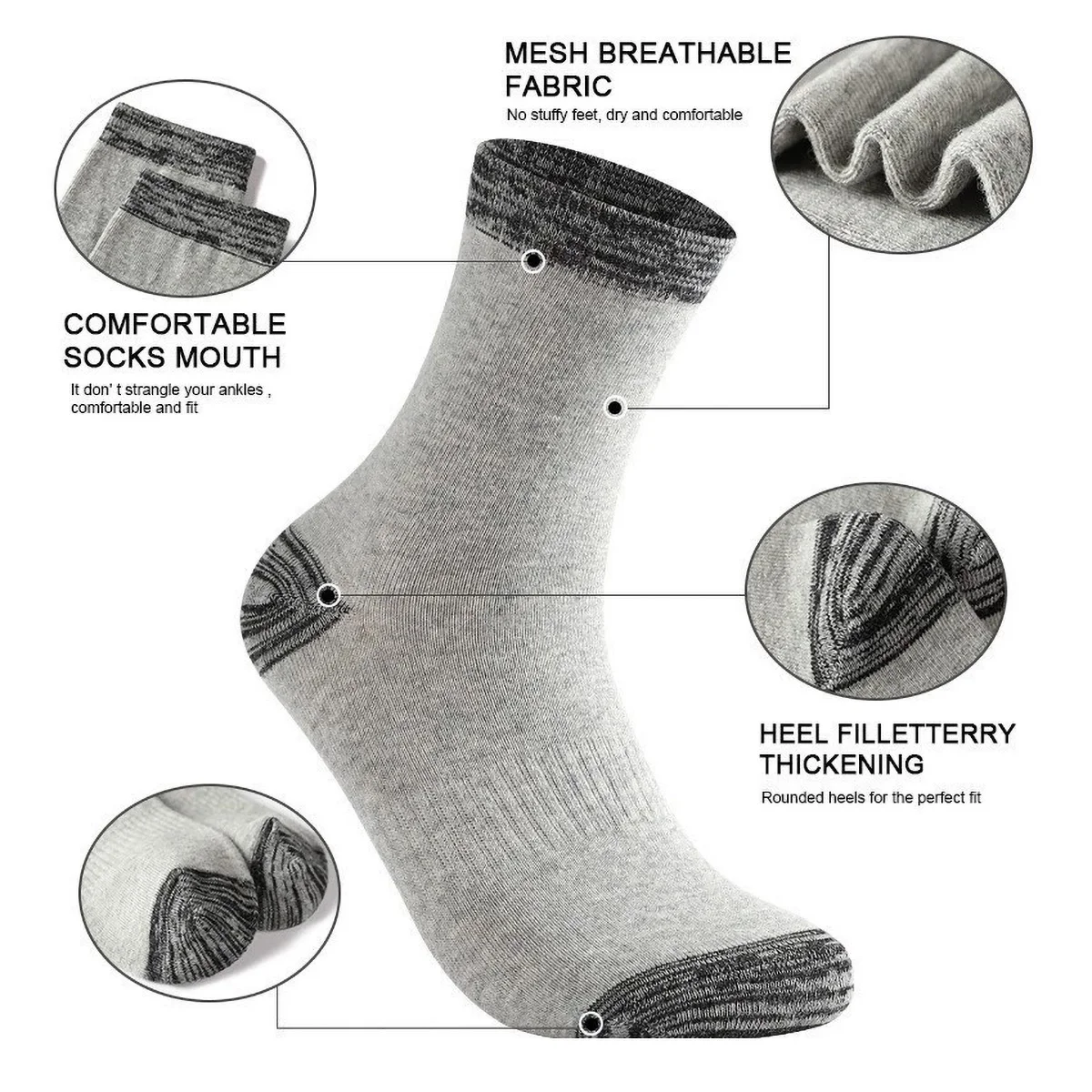 1/5 Pares de Calcetines Deport - Athletic Sock Cushion reseña y precio