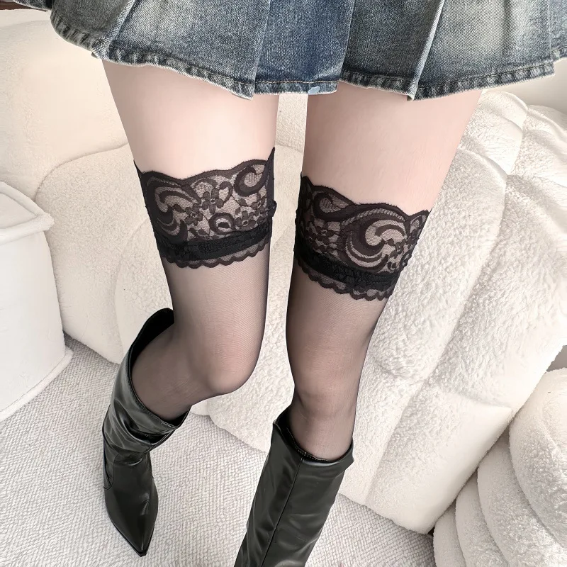 Medias de encaje con cinturón  - Tights Pantyhose Sheer reseña y precio