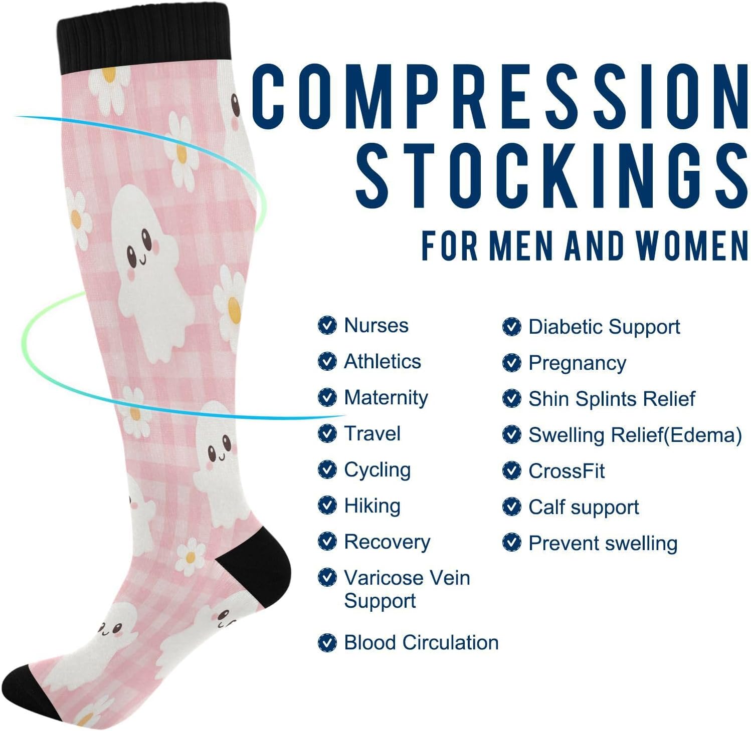 Calcetines de Compresión Happy - Knee High Sock Women reseña y precio