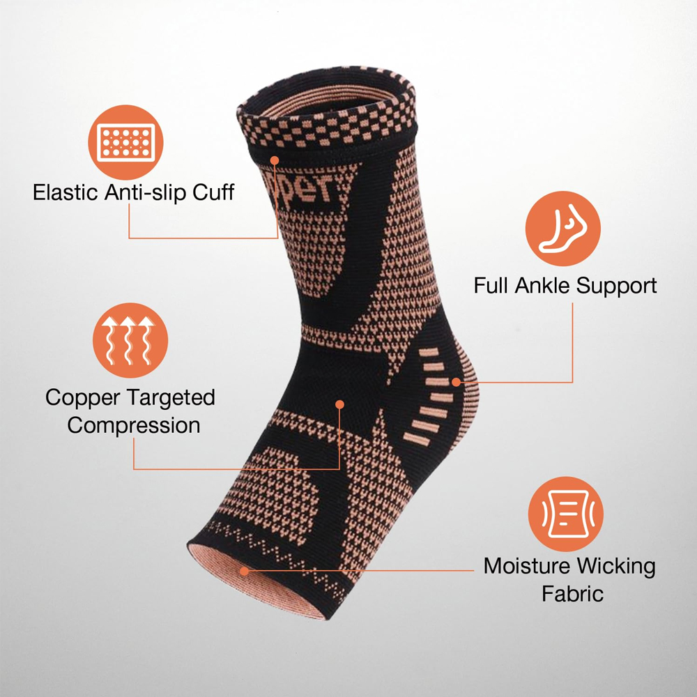 2 Piezas de Soporte de Tobillo - Ankle Brace Sock reseña y precio
