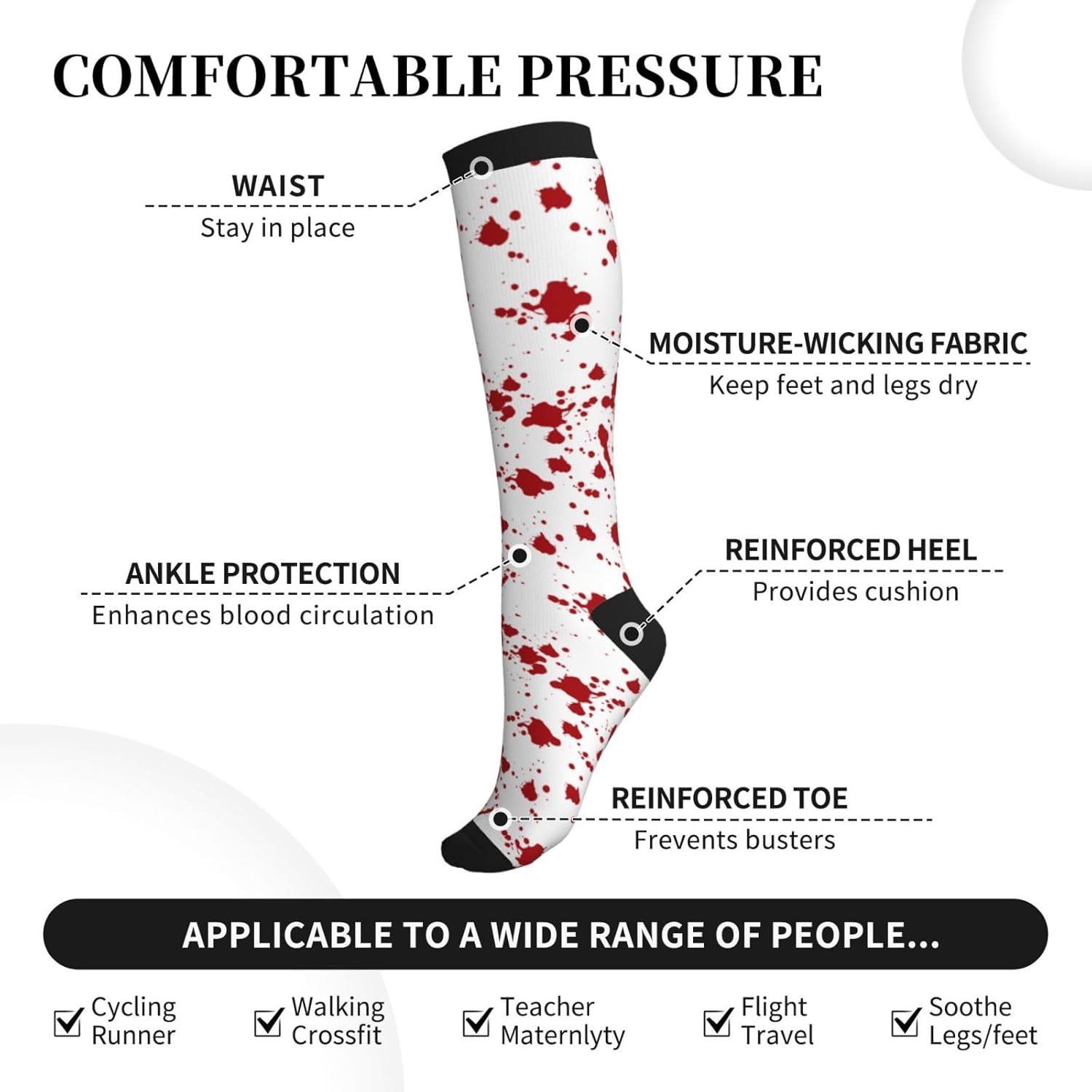 Calcetines de compresión hasta - Knee High Sock Women reseña y precio