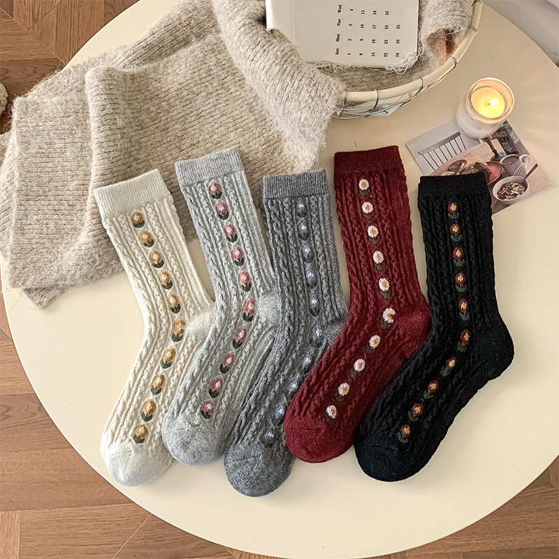 Calcetines coreanos de lana Fl - Boot Sock Slouchy reseña y precio