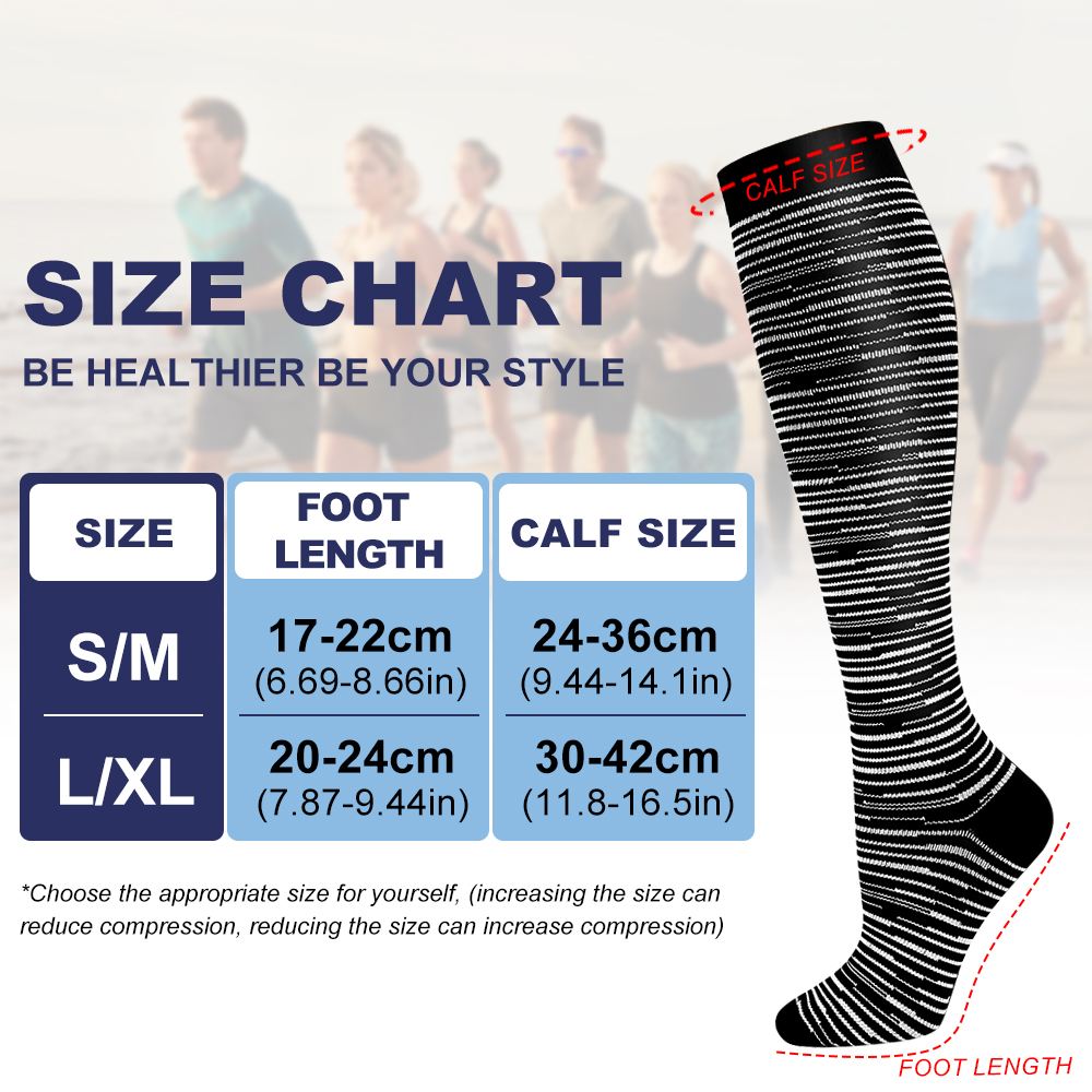 GOMOREON 6 pares de calcetines - Compression Sock Medical reseña y precio