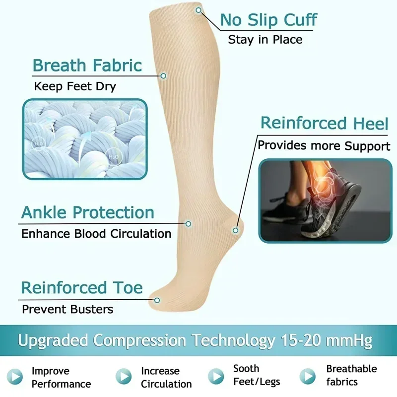 1 Par de Calcetines de Compres - Compression Sleeve Calf reseña y precio