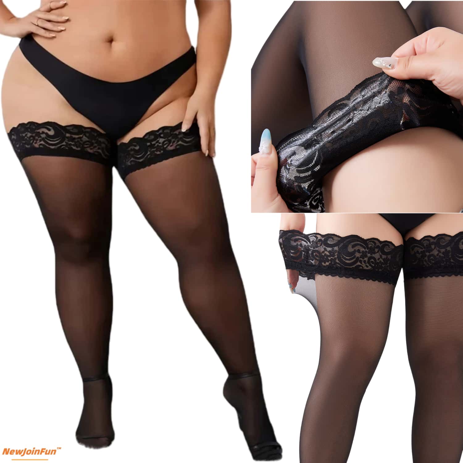 5 pares de medias altas hasta  - Thigh High Sock Stay Up reseña y precio