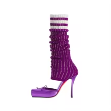 Butterfly-Kont Sandalias hasta - Knee High Sock Women reseña y precio